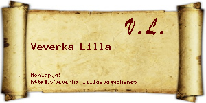 Veverka Lilla névjegykártya